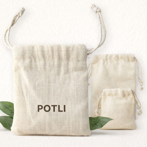 Cotton Muslin Potli Bags For Brand Packaging (180gsm)