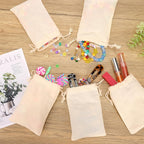 Muslin Drawstring Bag (10pc Pack)