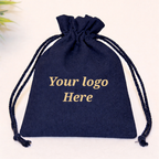 Navy Blue Potli Cotton