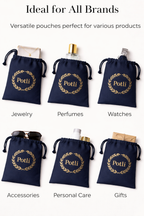 Navy Blue Potli Cotton