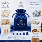 ROYAL BLUE SATIN POTLI – PREMIUM PACKAGING FOR BRANDS