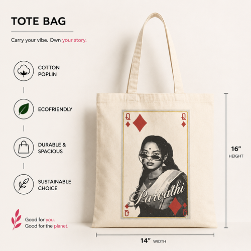 Desi Baddie Tote - 14x16 inch