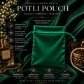 GREEN SATIN POTLI – PREMIUM PACKAGING FOR BRANDS