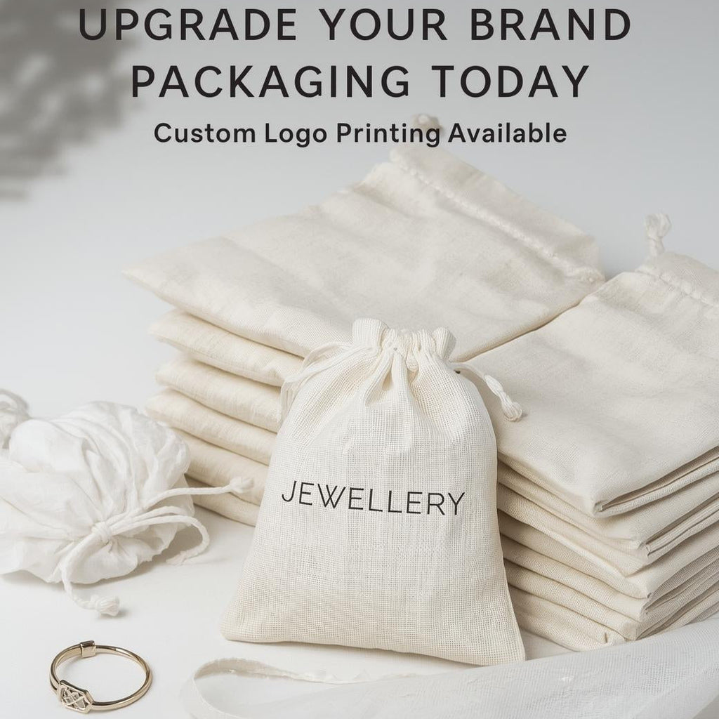 Cotton Muslin Potli Bags For Brand Packaging (180gsm)