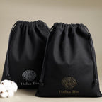 Black Drawstring Pouch