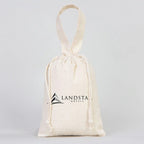 Cotton Drawstring Pouch 8" X 6" | Natural Favor Bag with Short Handle