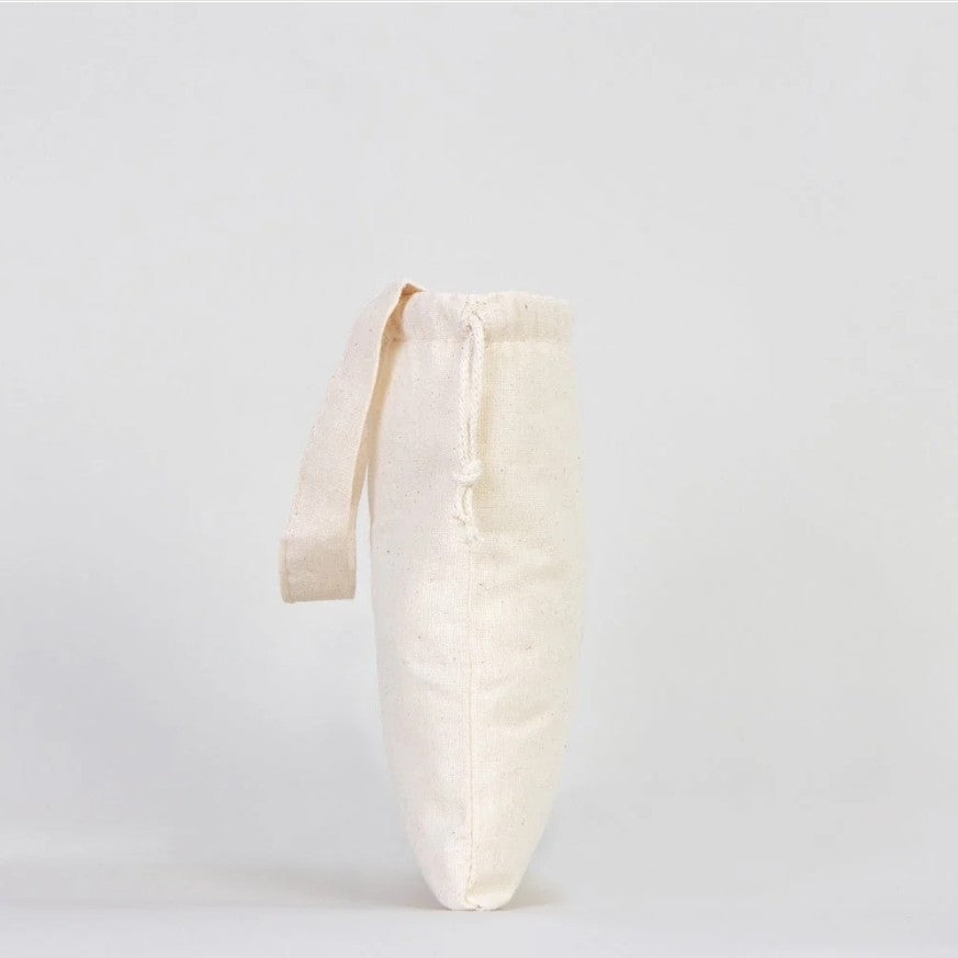 Cotton Drawstring Pouch 8" X 6" | Natural Favor Bag with Short Handle