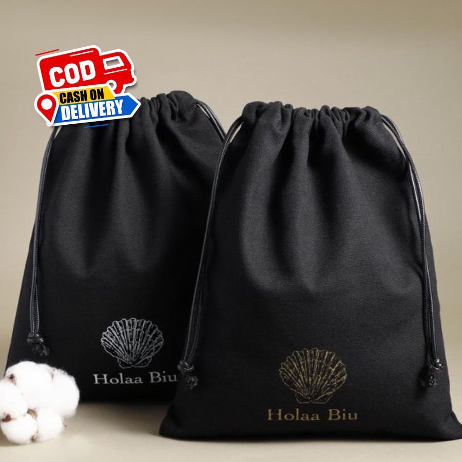 Black Drawstring Pouch (10pc Pack)