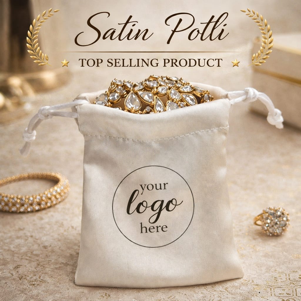 SATIN POTLI – PREMIUM PACKAGING FOR BRANDS (Off White)