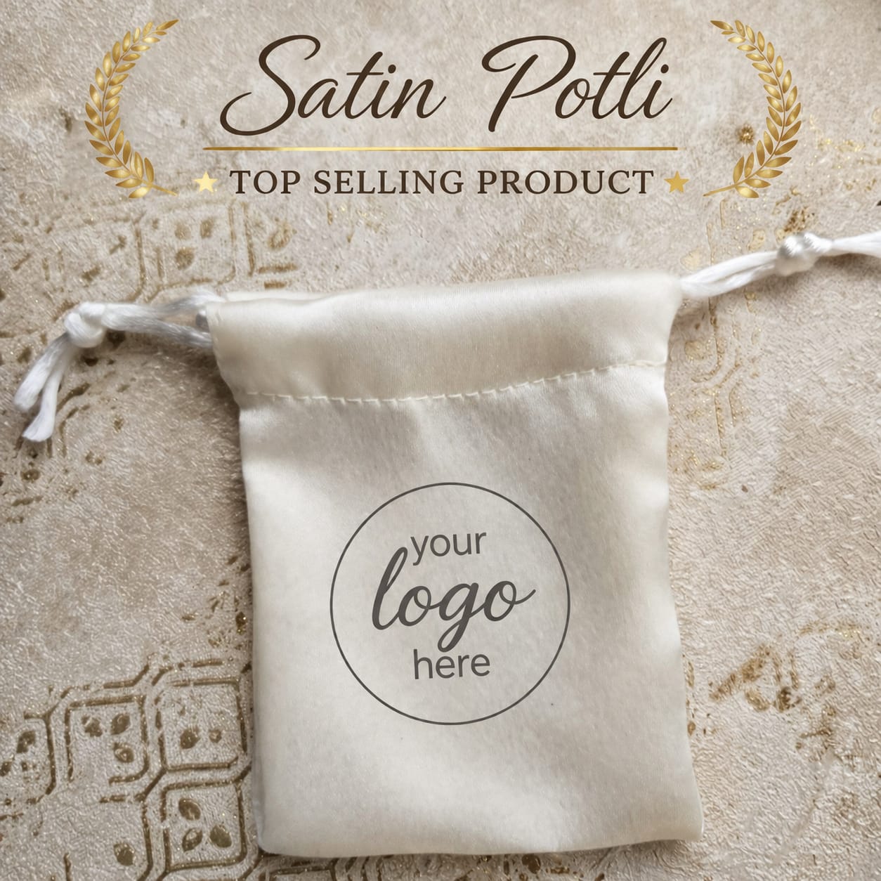 SATIN POTLI – PREMIUM PACKAGING FOR BRANDS (Off White)