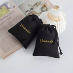 Black Drawstring Pouch